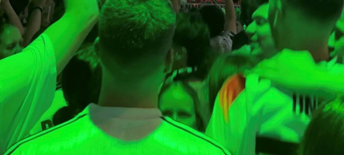 Public Viewing bei EM-Halbfinale