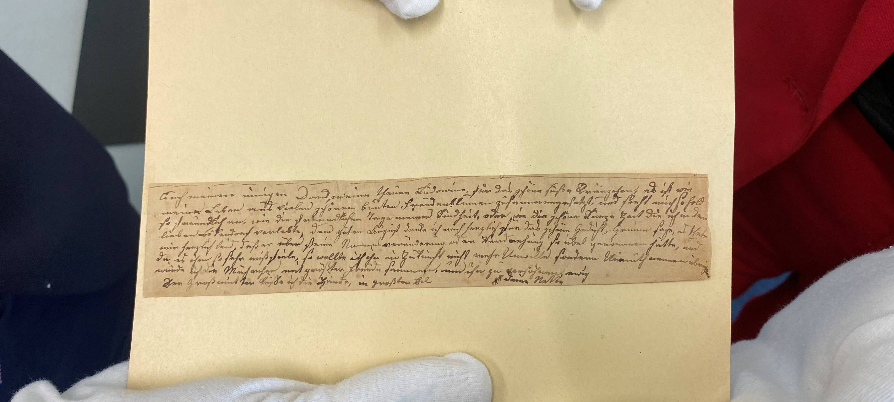 Wertvoller Droste-Brief beim LWL