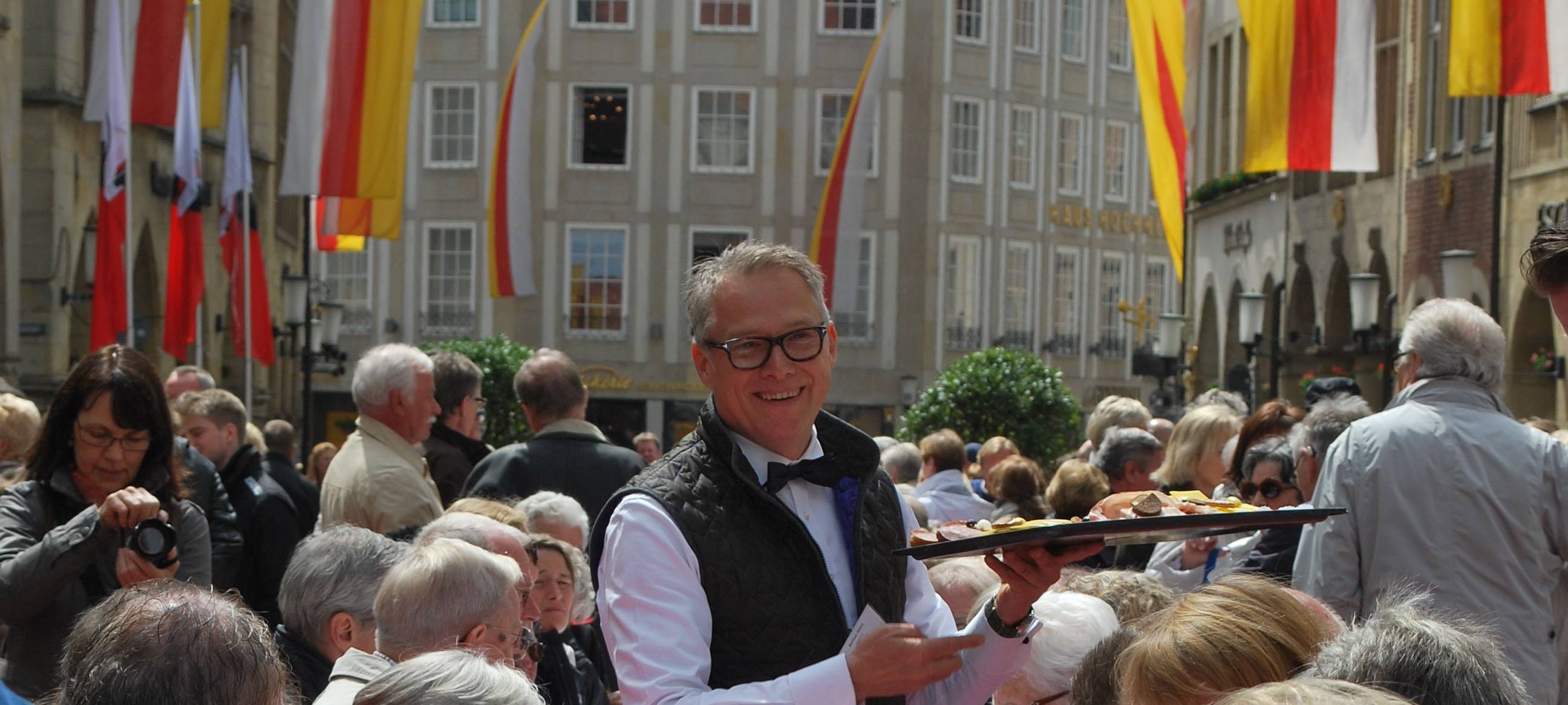 Westfälische Schnittchen unter europäischer Flagge