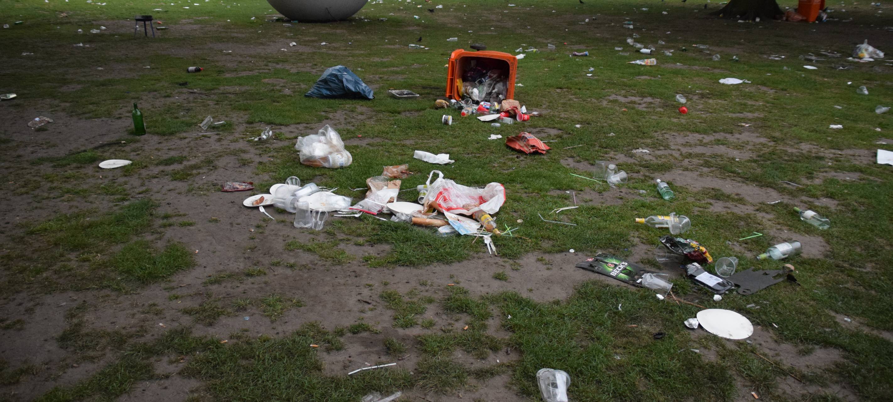 Müllverhalten am Maifeiertag weiter ein Problem