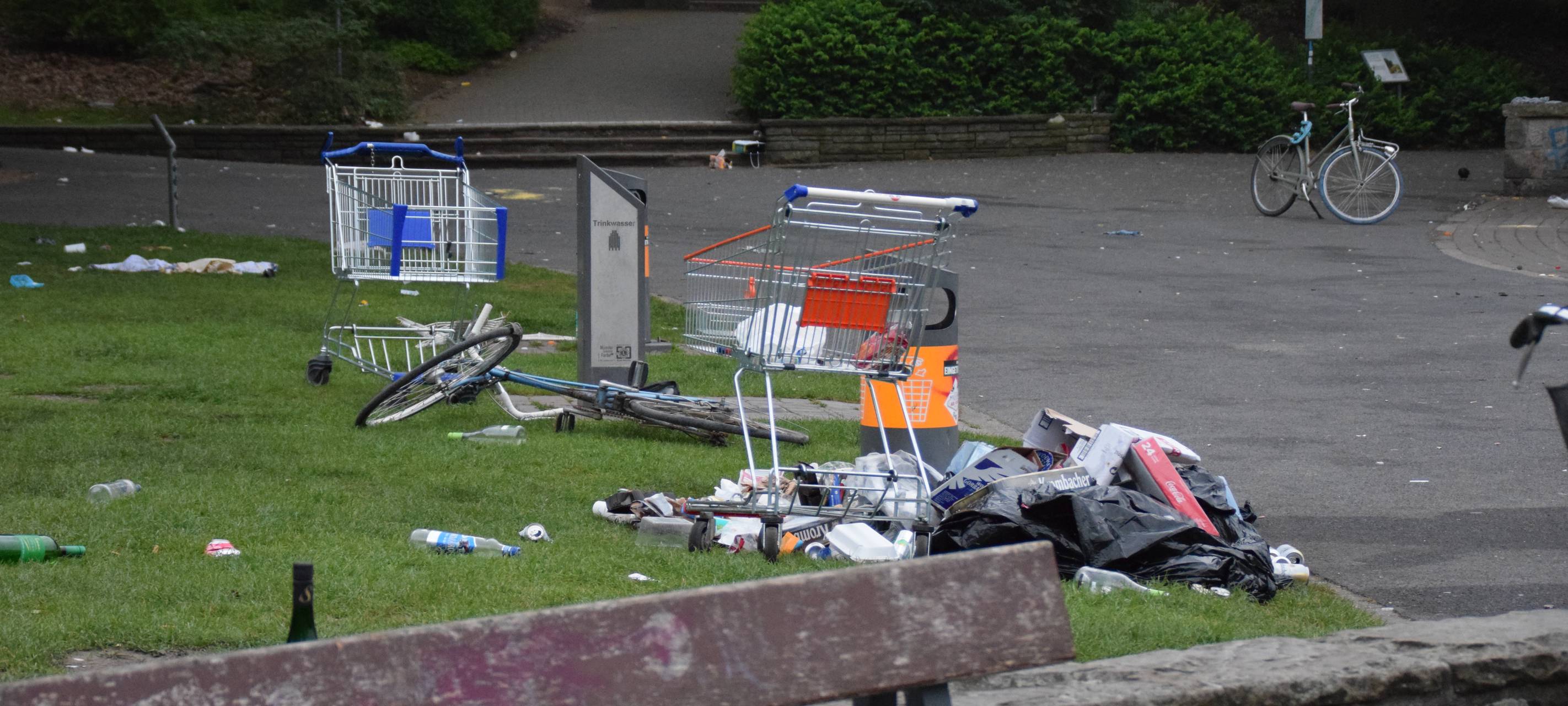 Müllverhalten am Maifeiertag weiter ein Problem