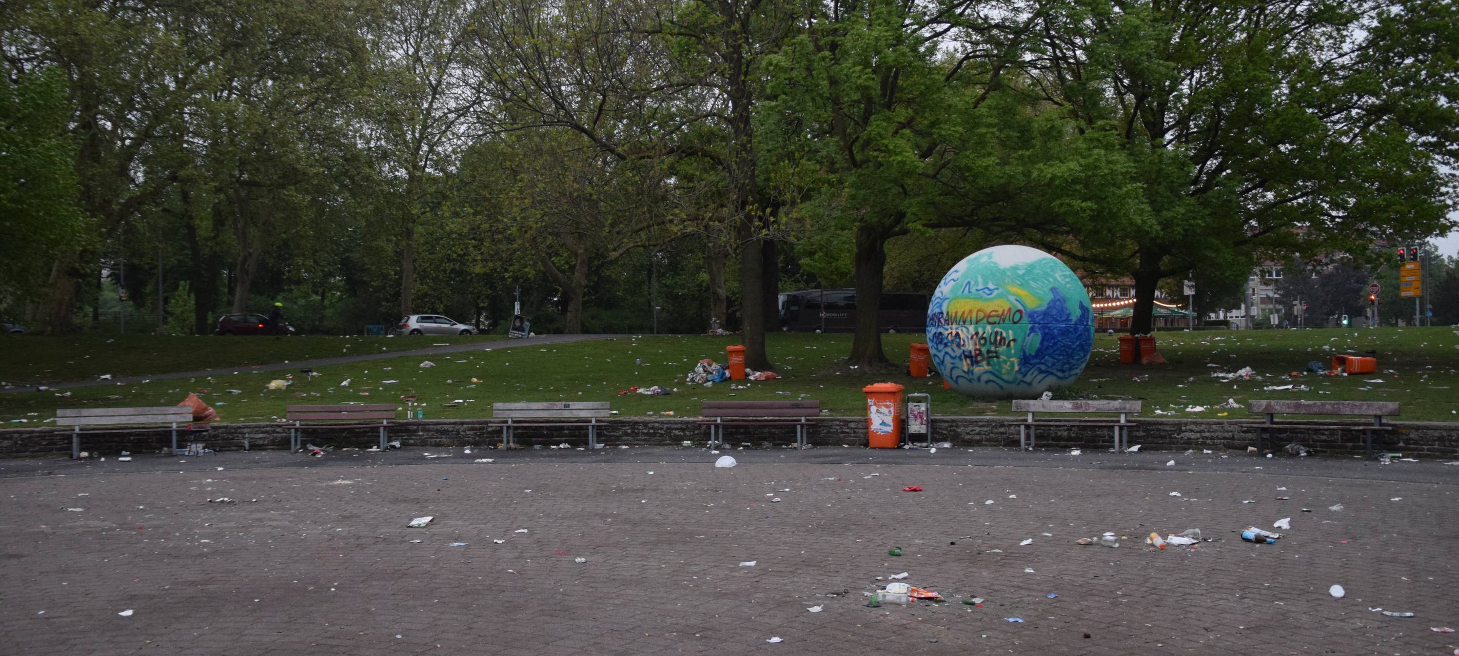 Müllverhalten am Maifeiertag weiter ein Problem