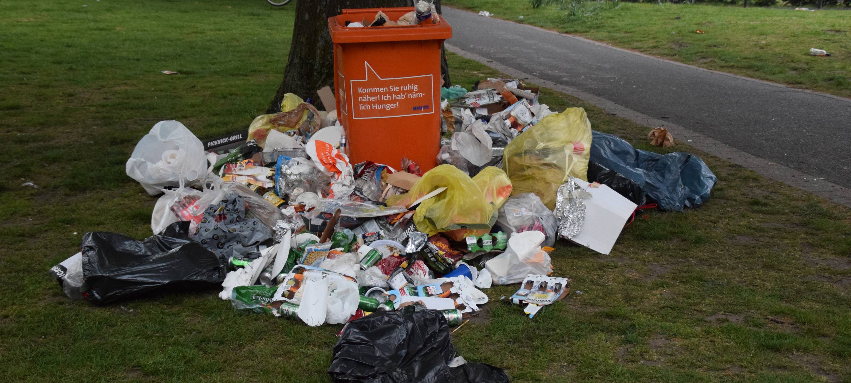 Müllverhalten am Maifeiertag weiter ein Problem