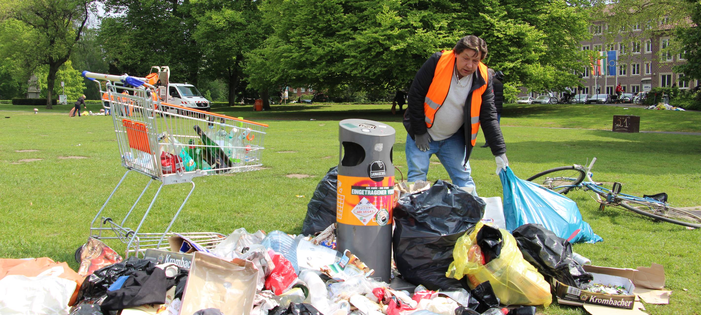 Müllverhalten am Maifeiertag weiter ein Problem
