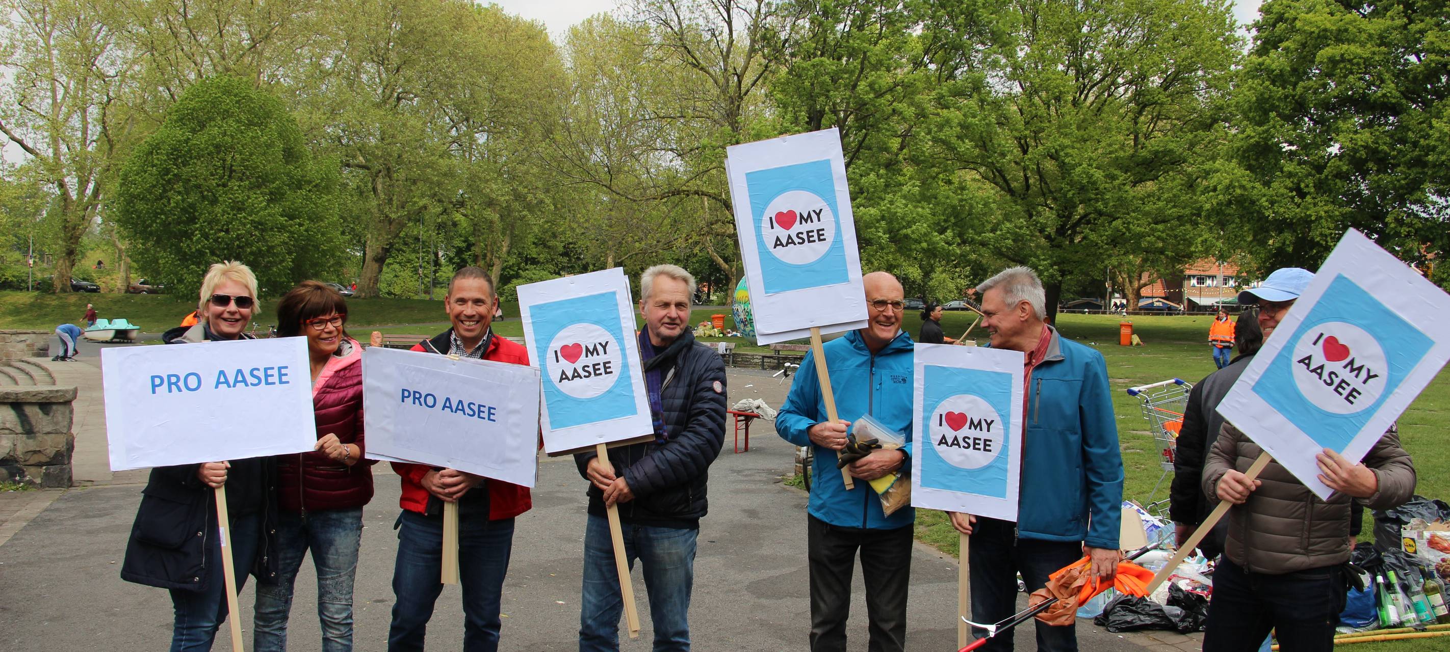 Initiative wirbt für gutes Miteinander am Aasee