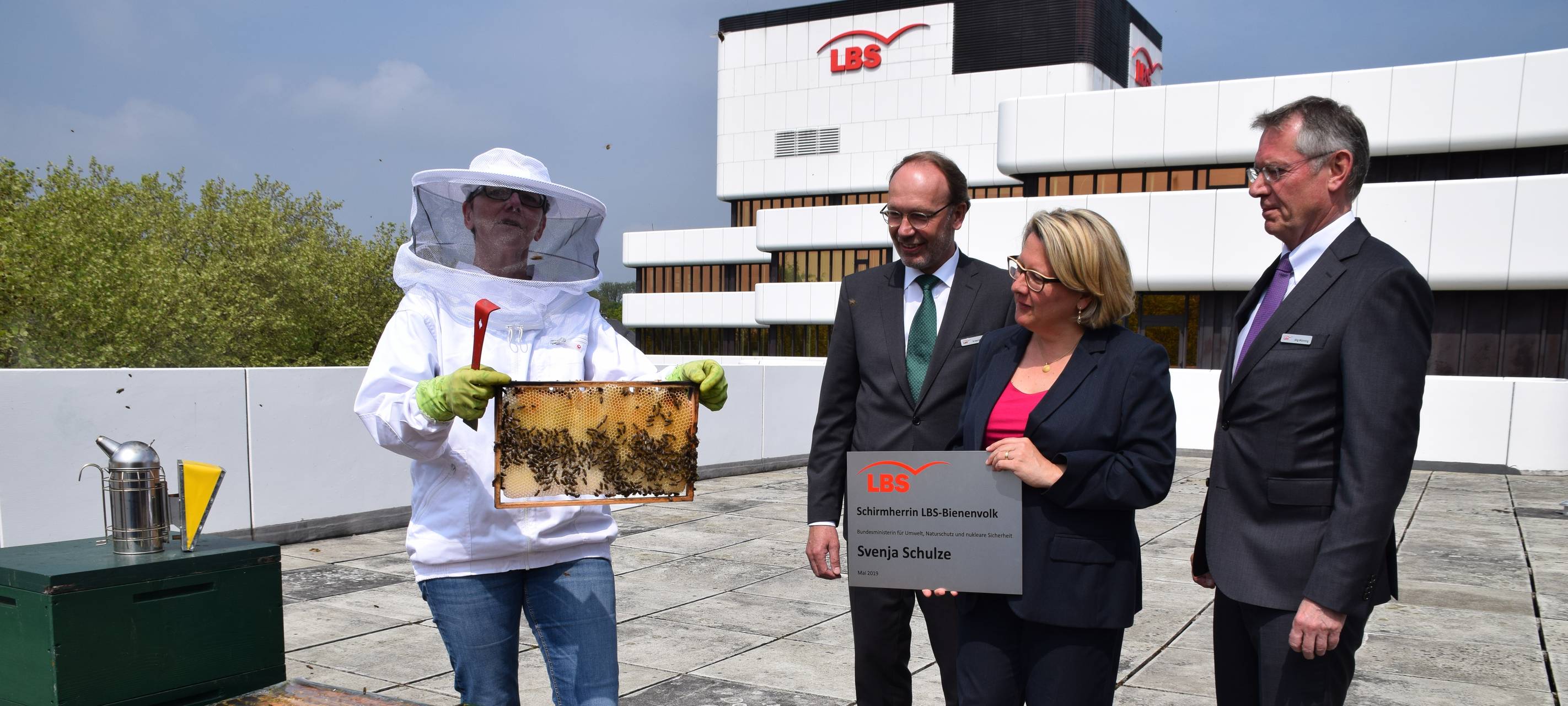 Bienenvölker auf dem LBS-Dach