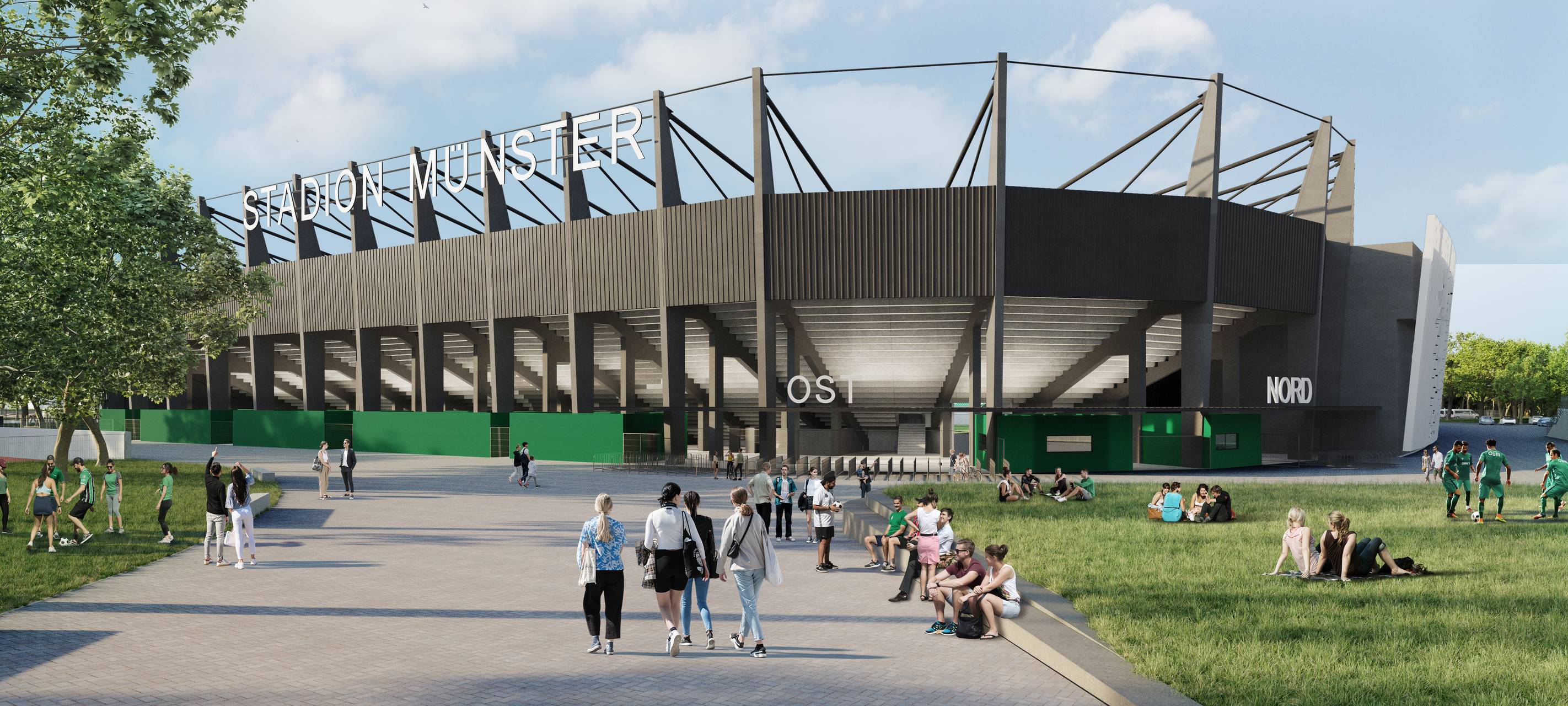 Pläne fürs Preußenstadion