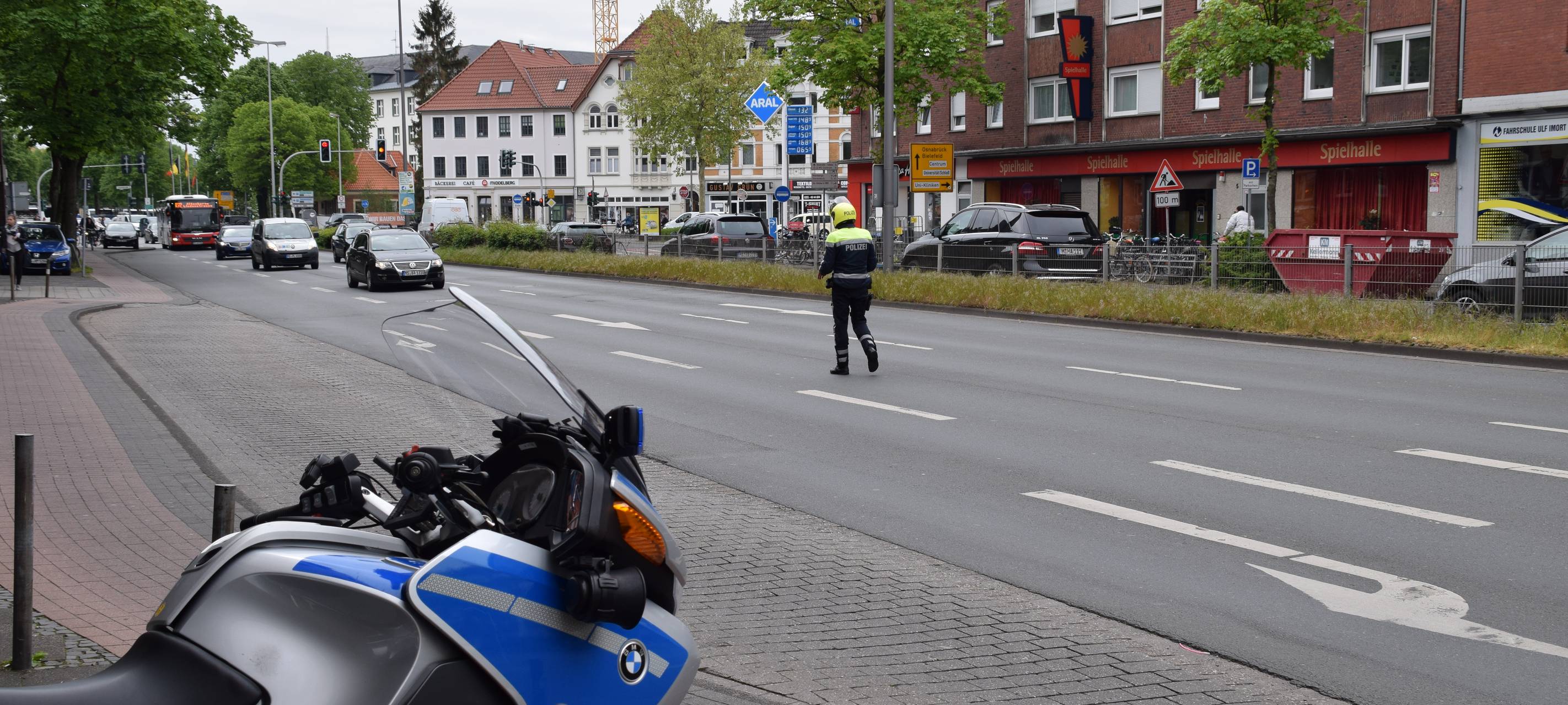 Polizeikontrolle am Neutor