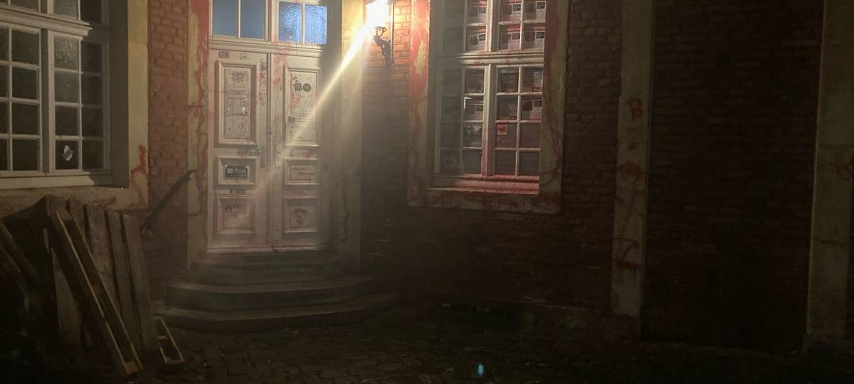 Historische Gebäude beschmiert