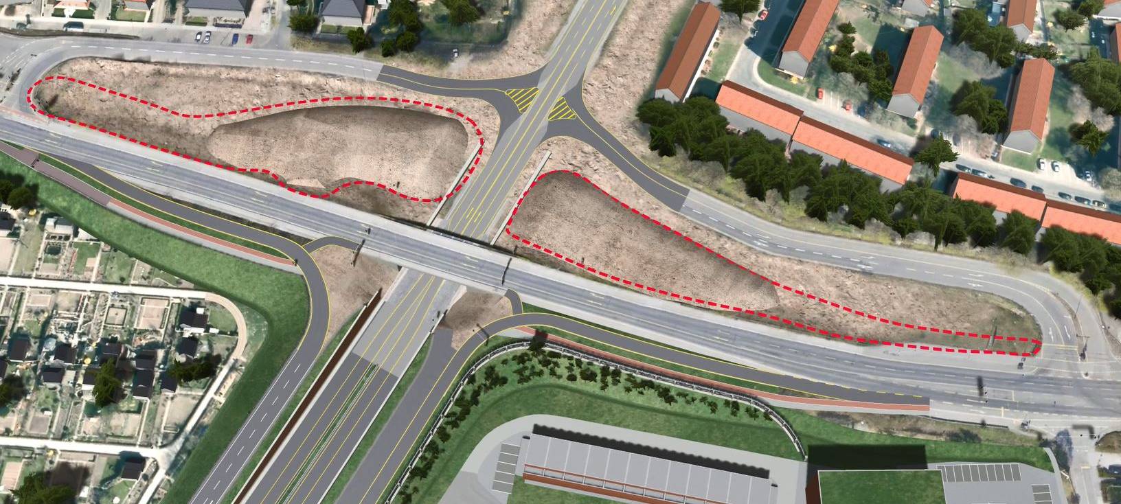 Bauarbeiten an der Umgehungsstraße