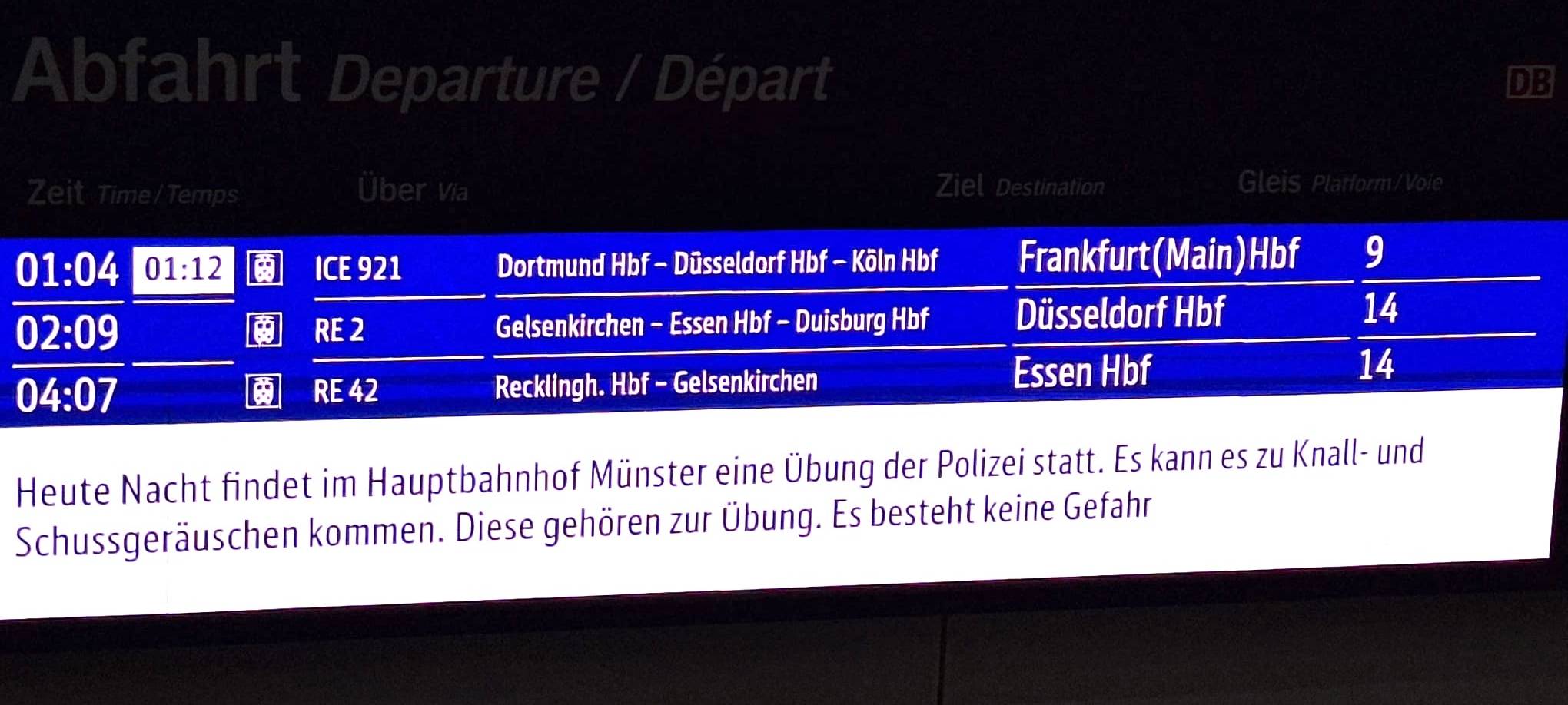 Großübung im Hauptbahnhof