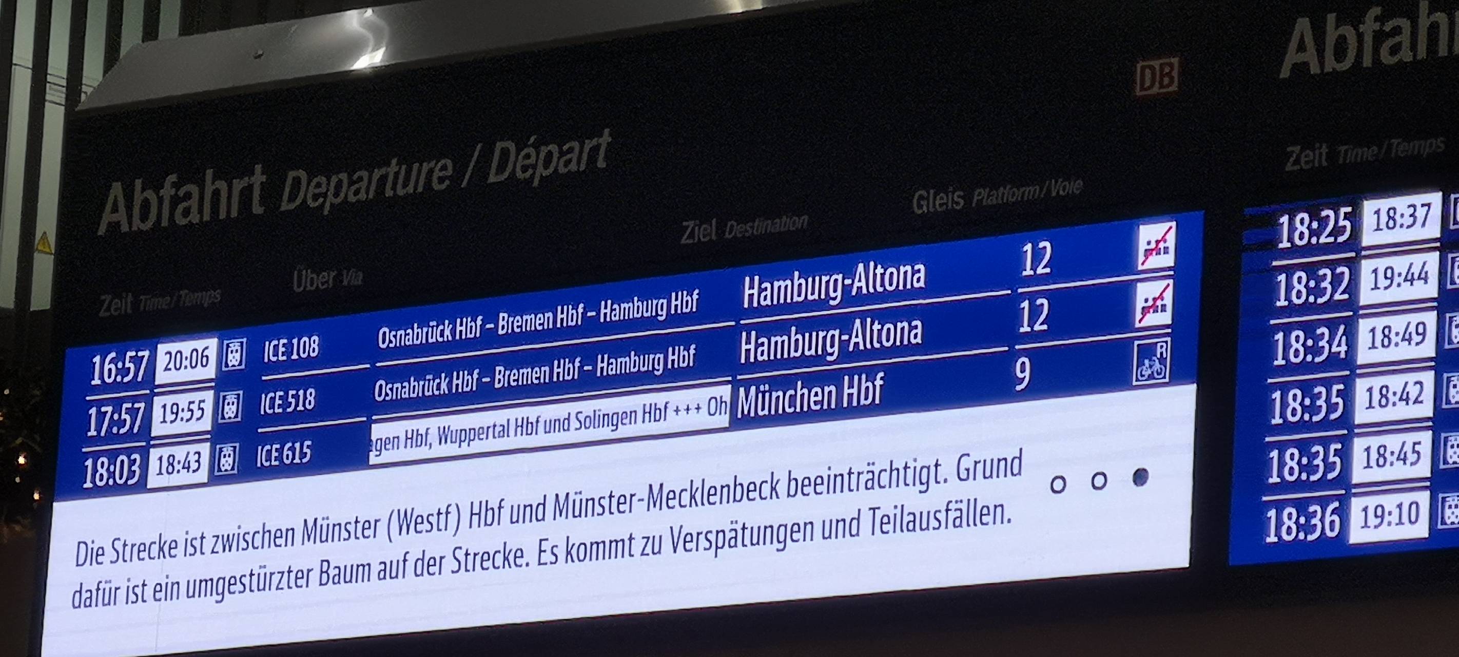 Sturm und Dauerregen