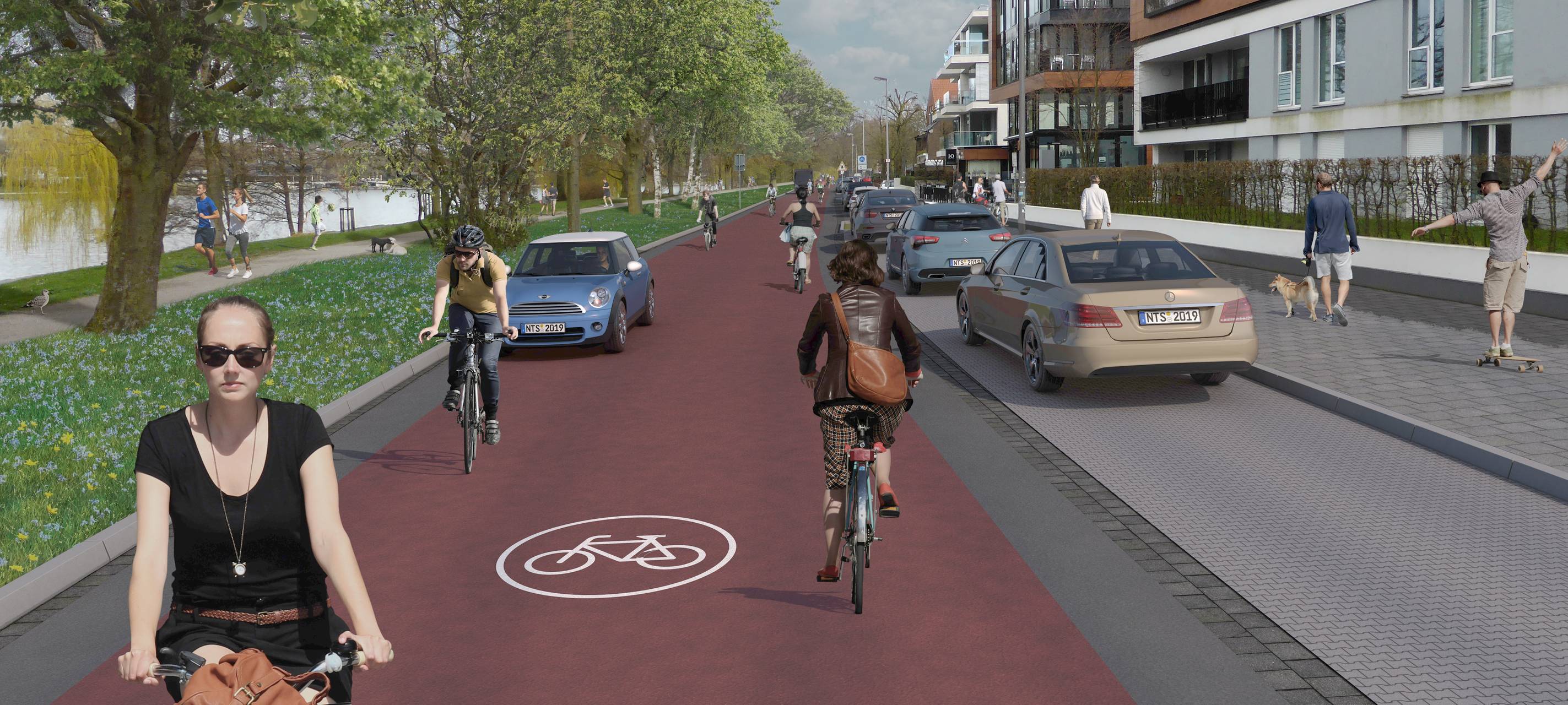 Fahrrad-Konzept: Breite Wege und mehr Licht