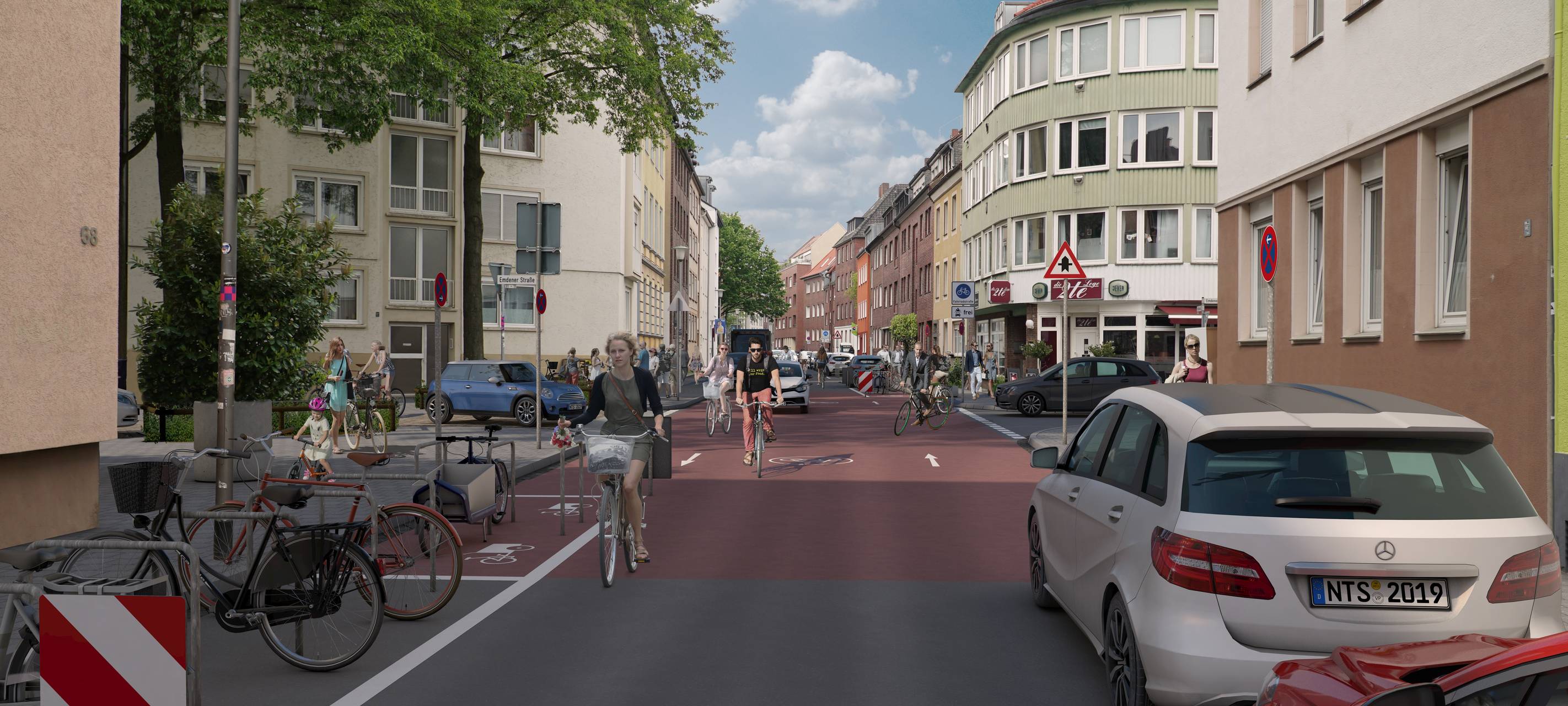 Fahrrad-Konzept: Breite Wege und mehr Licht