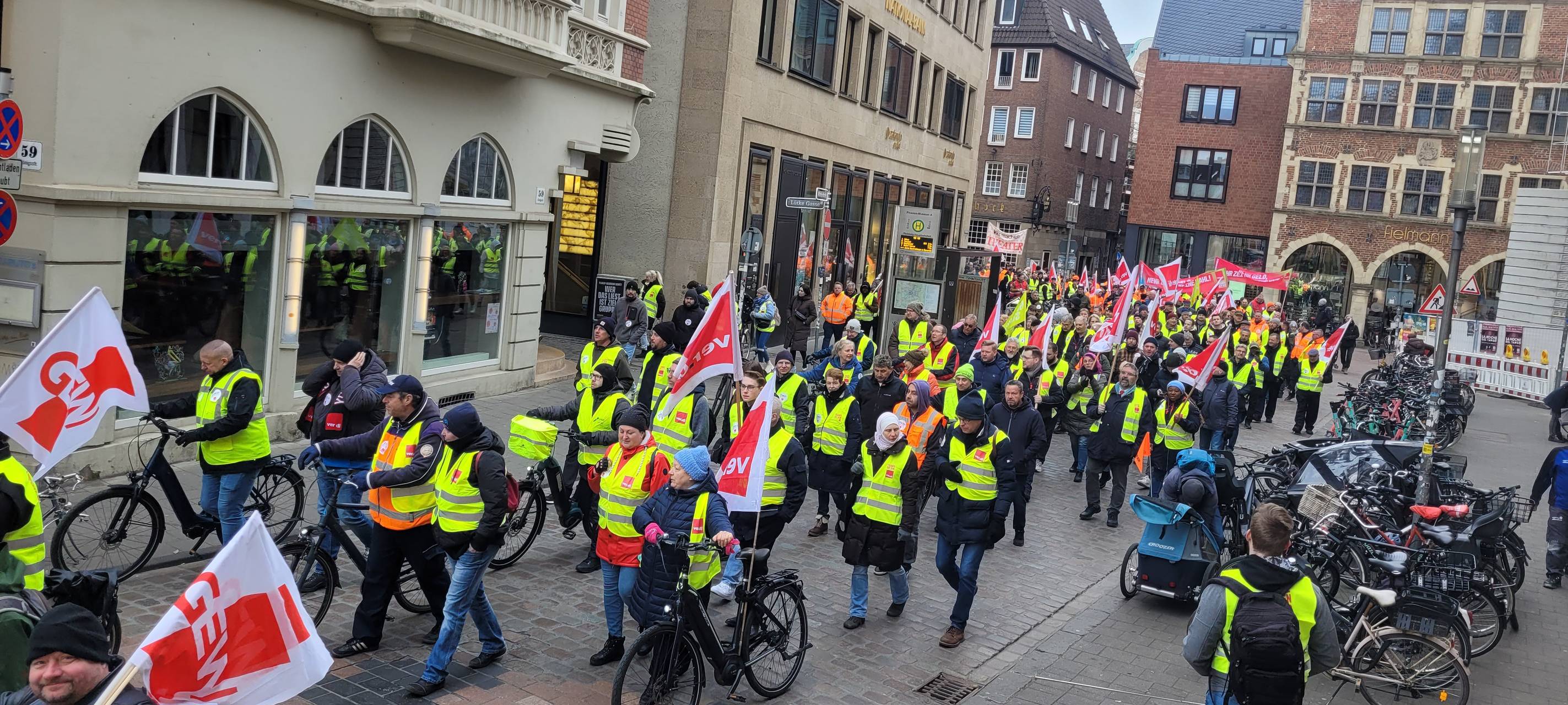 Großer Warnstreik heute in Münster