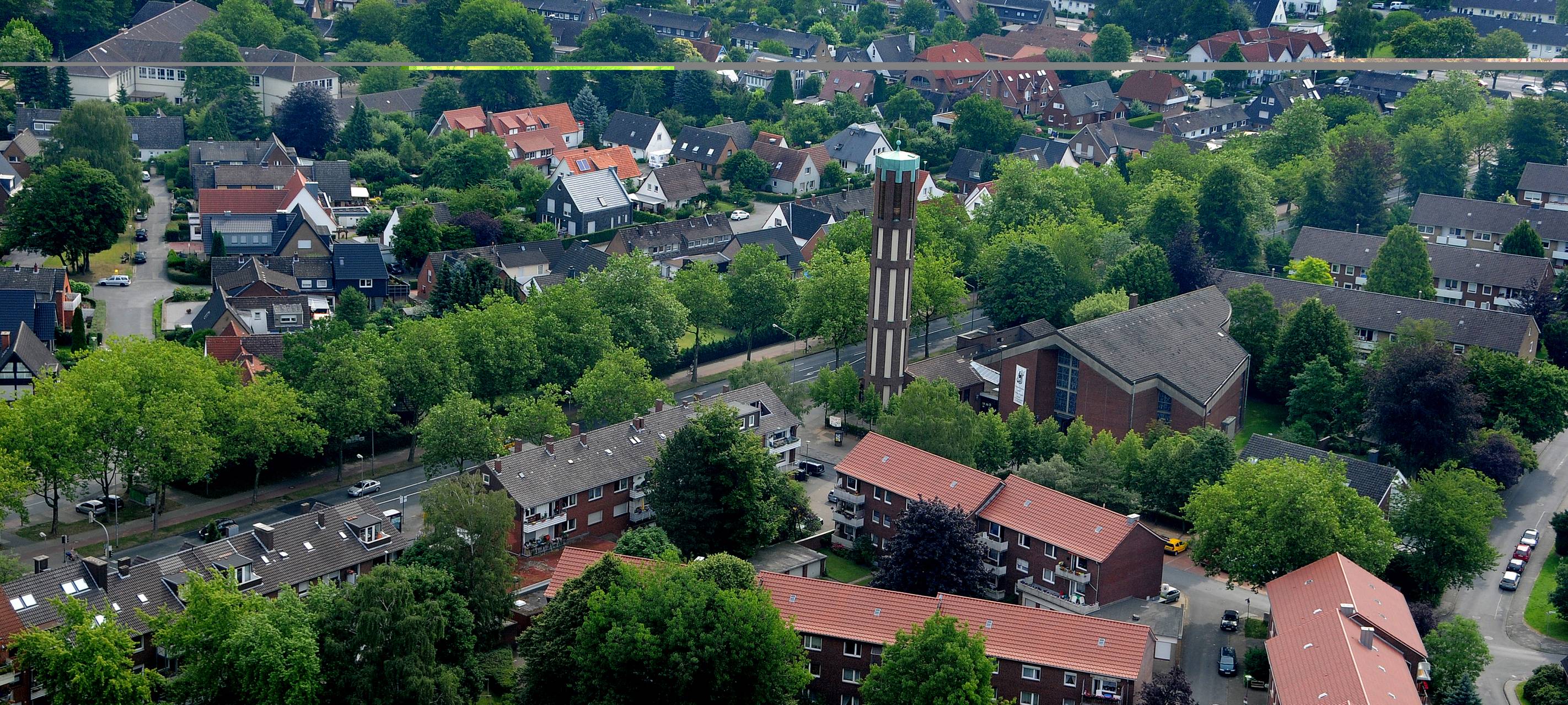 Luftaufnahme von Münster.