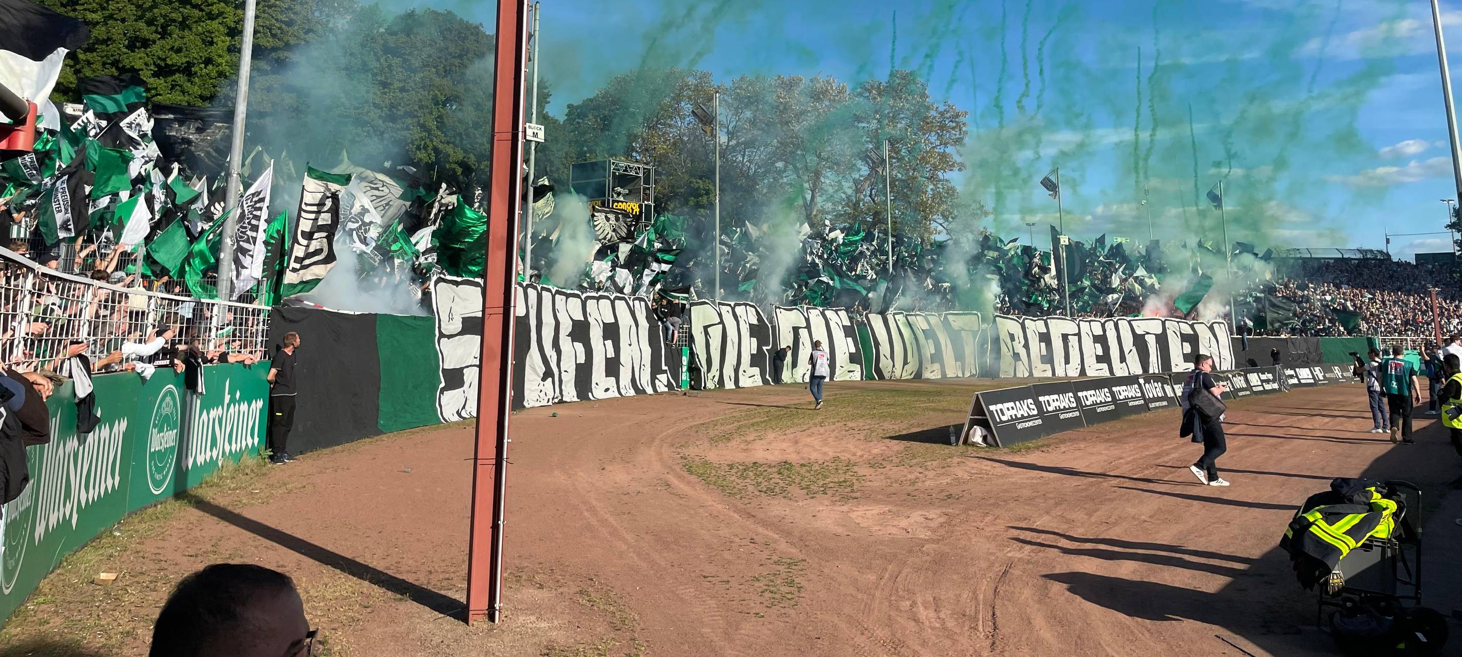 Die Fiffi-Gerritzen Kurve im SC Preußen Münster-Stadion.