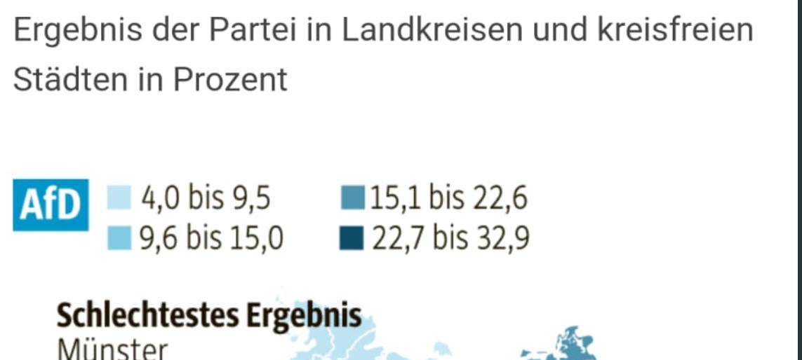 Europawahl: AfD erzielt schlechtestes Ergebnis in Münster