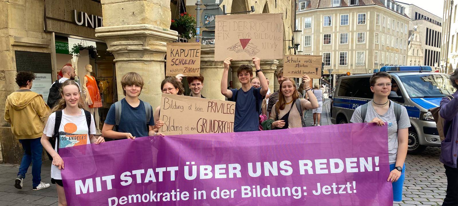 Demo für bessere Bildungschancen