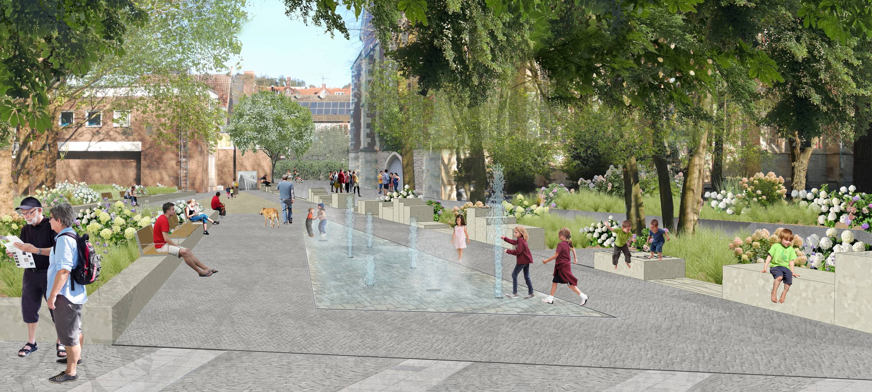 Lamberti-Brunnen bleibt vorerst trocken