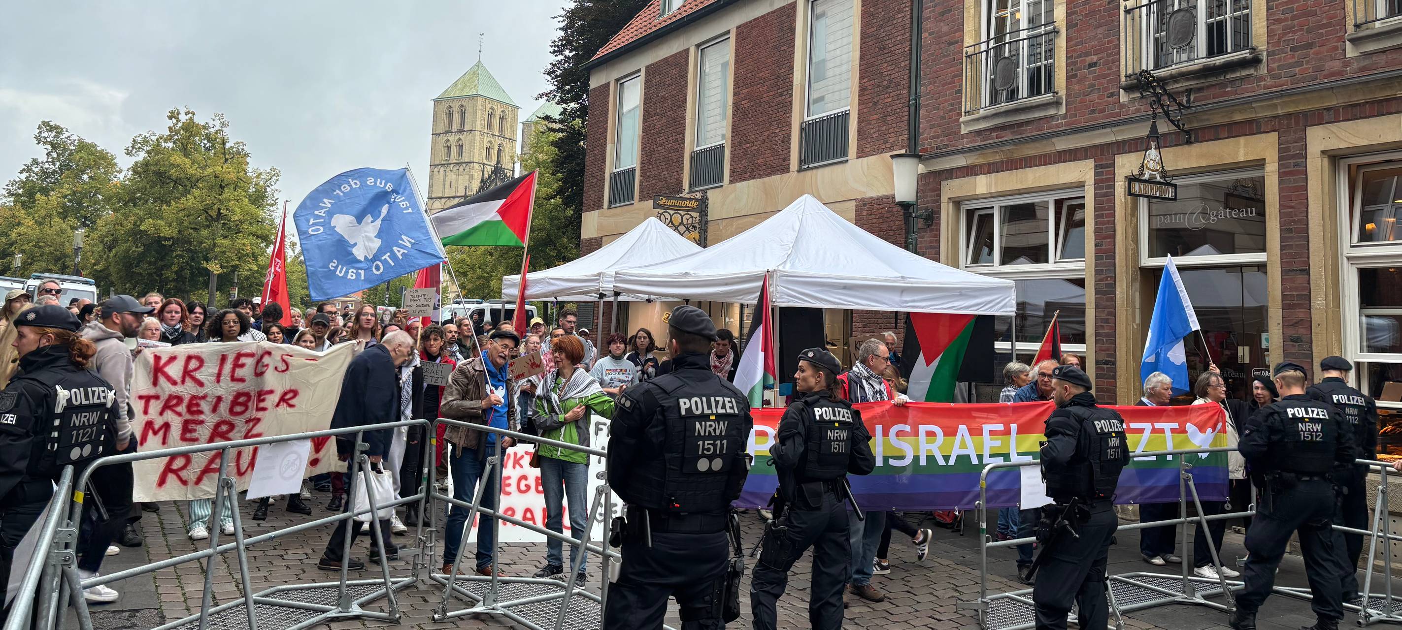 Bundeskanzler Friedrich Merz war in Münster