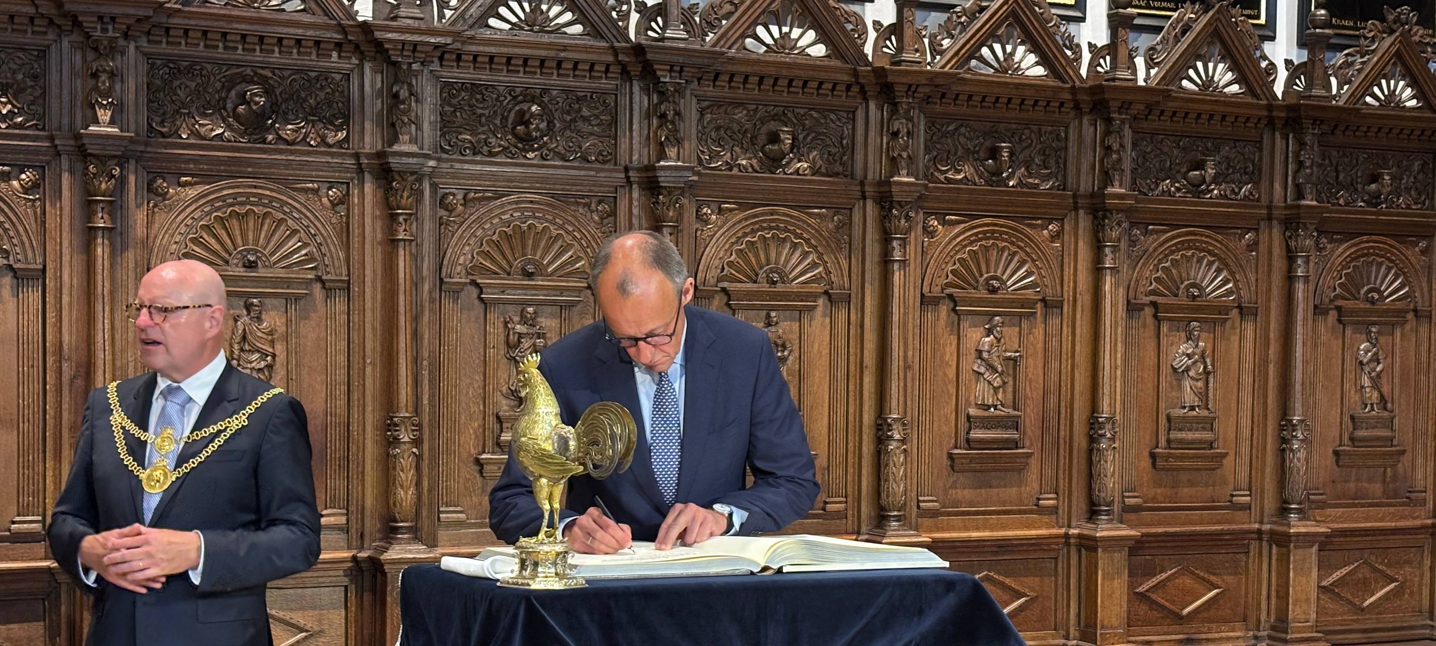 Bundeskanzler Friedrich Merz war in Münster