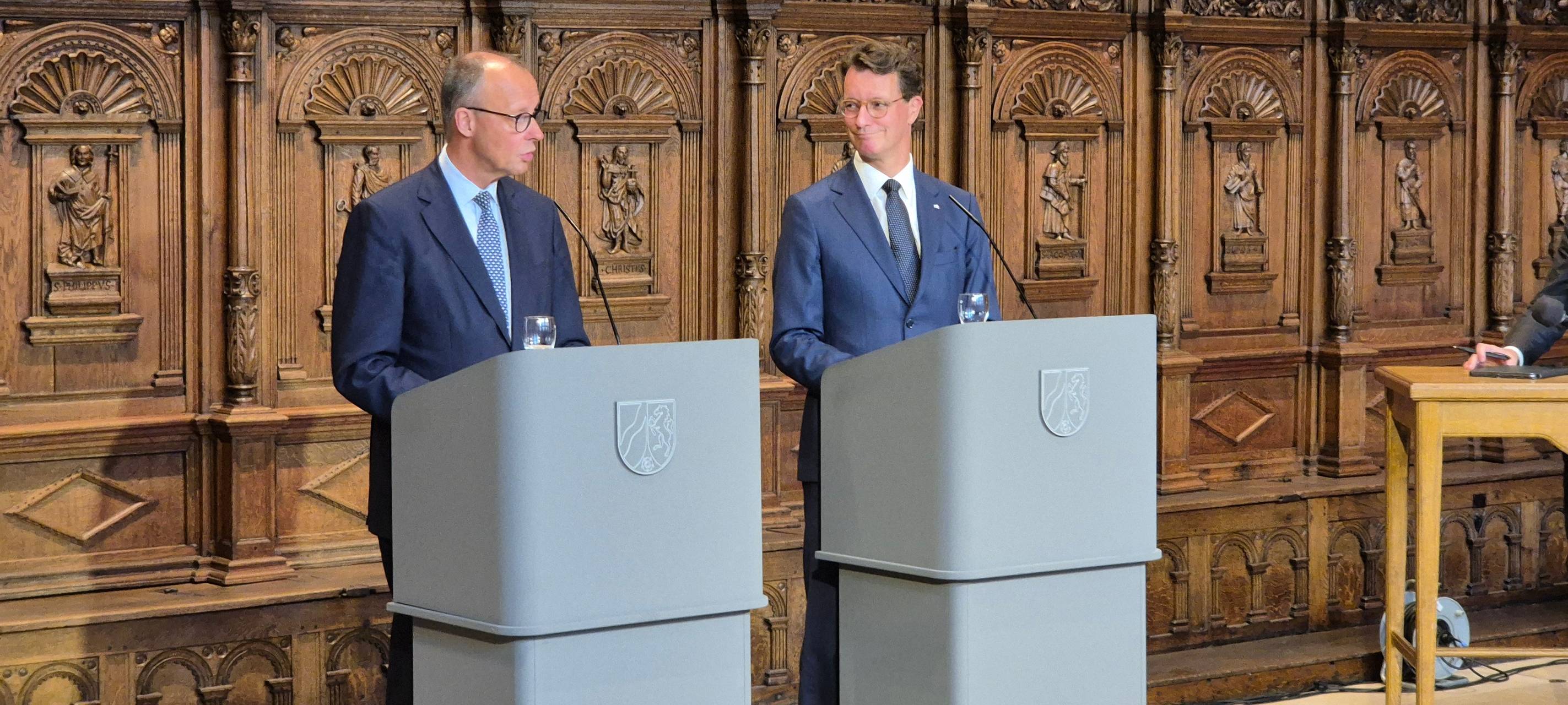 Bundeskanzler Friedrich Merz war in Münster