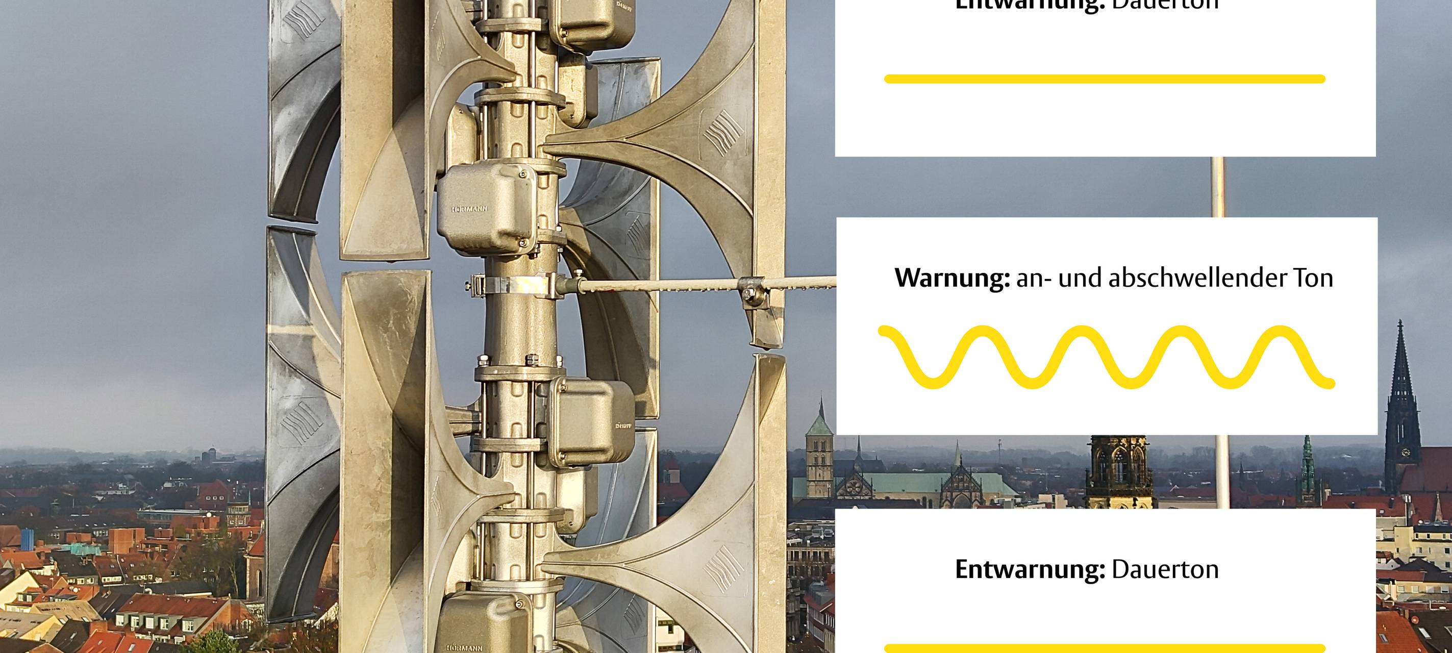 Sirenen heulen am Warntag in Münster