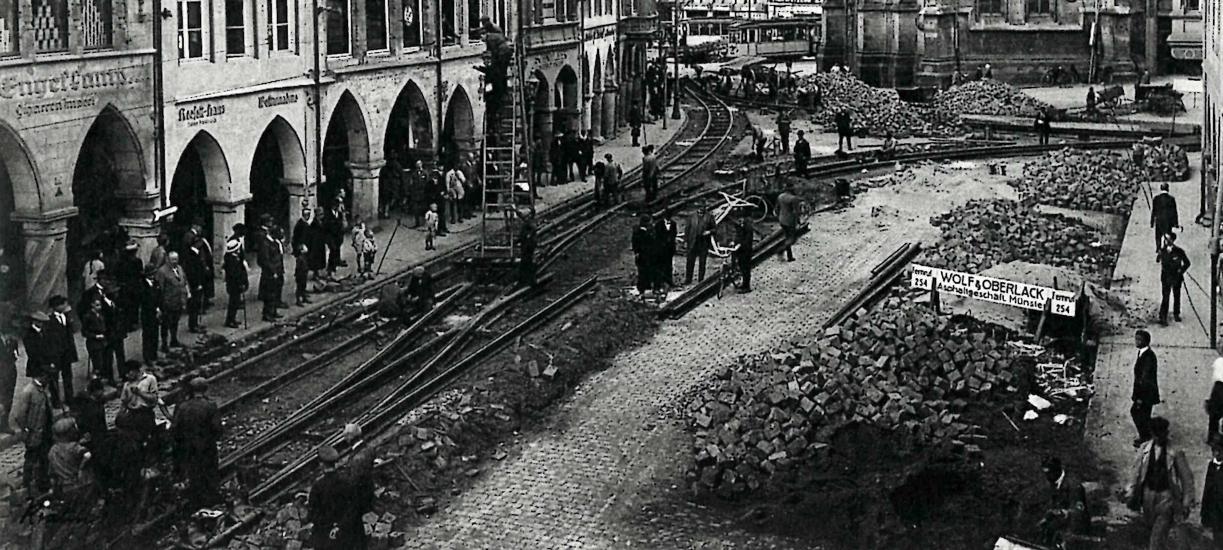 Historisches Bild vom Prinzipalmarkt.