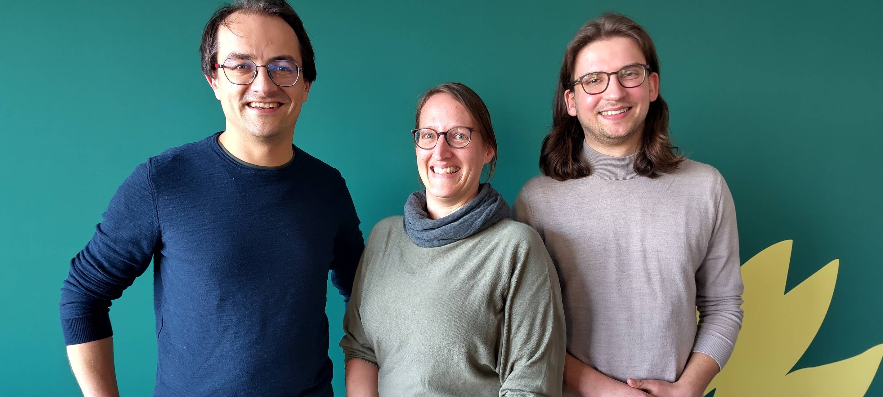 (v.l.n.r.): Robin Korte, Birgit Wolters, Richard Mannwald.