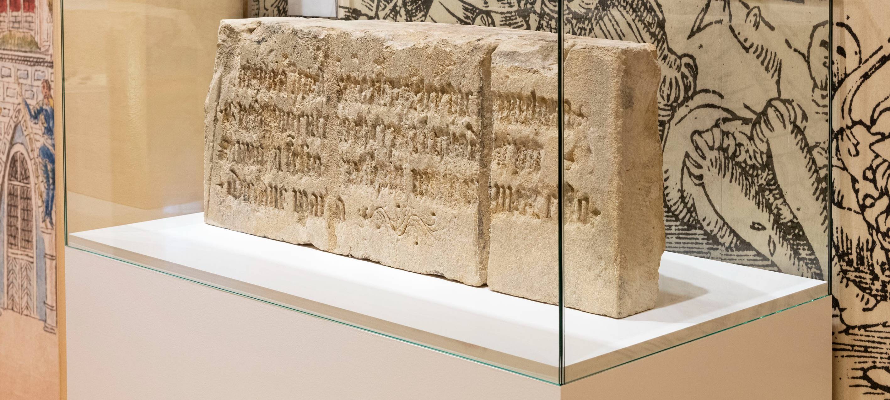 Neue Dauerleihgabe im Stadmuseum Münster: Der Gedenkstein zur Schlacht von Varlar erinnert an die kämpferische Auseinandersetzungen während der münsterischen Stiftsfehde.