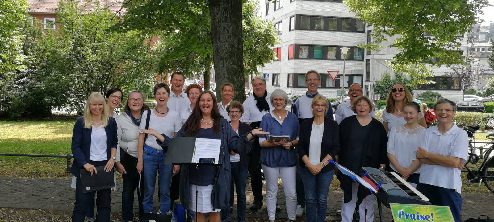 Grünflächenunterhaltung auf der Promenade