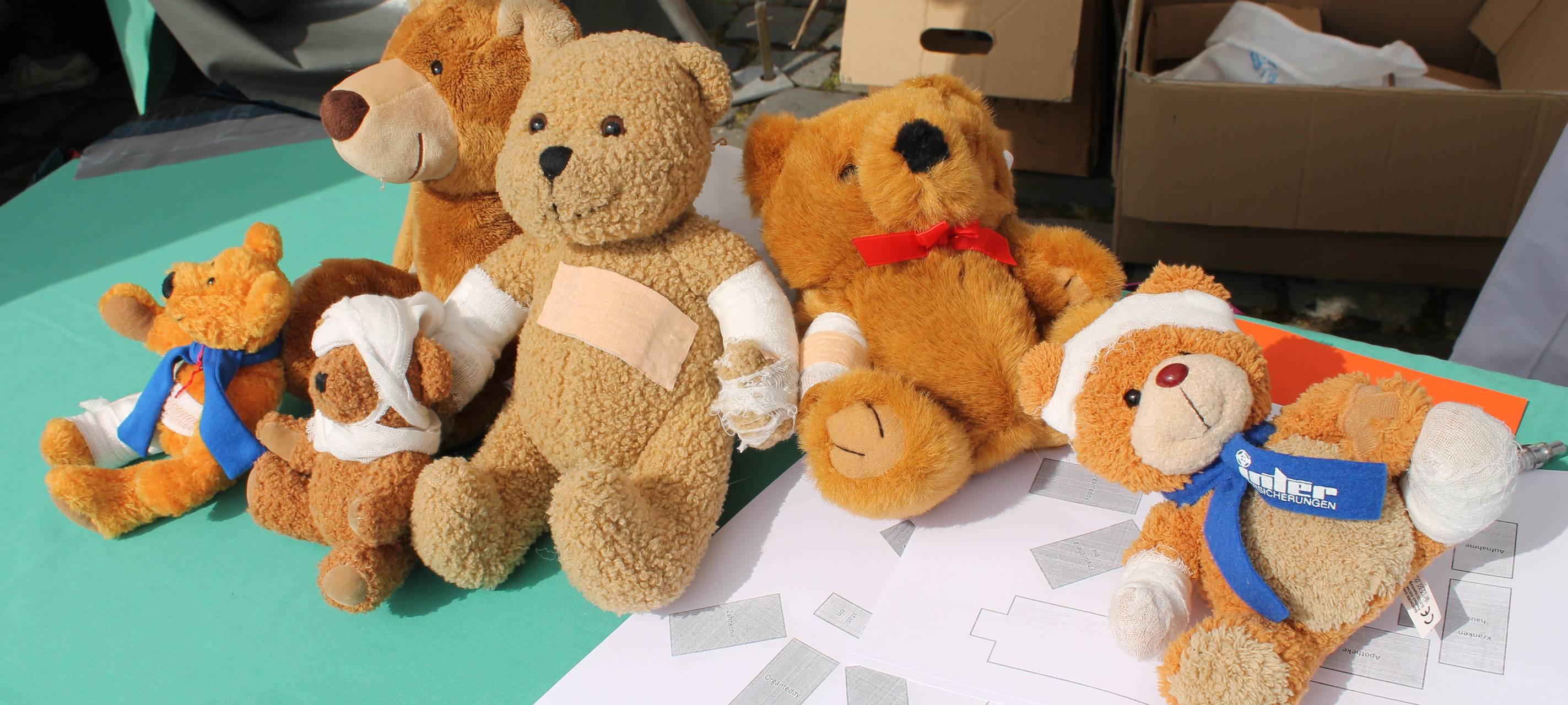 Teddybärkrankenhaus auf dem Schlossplatz