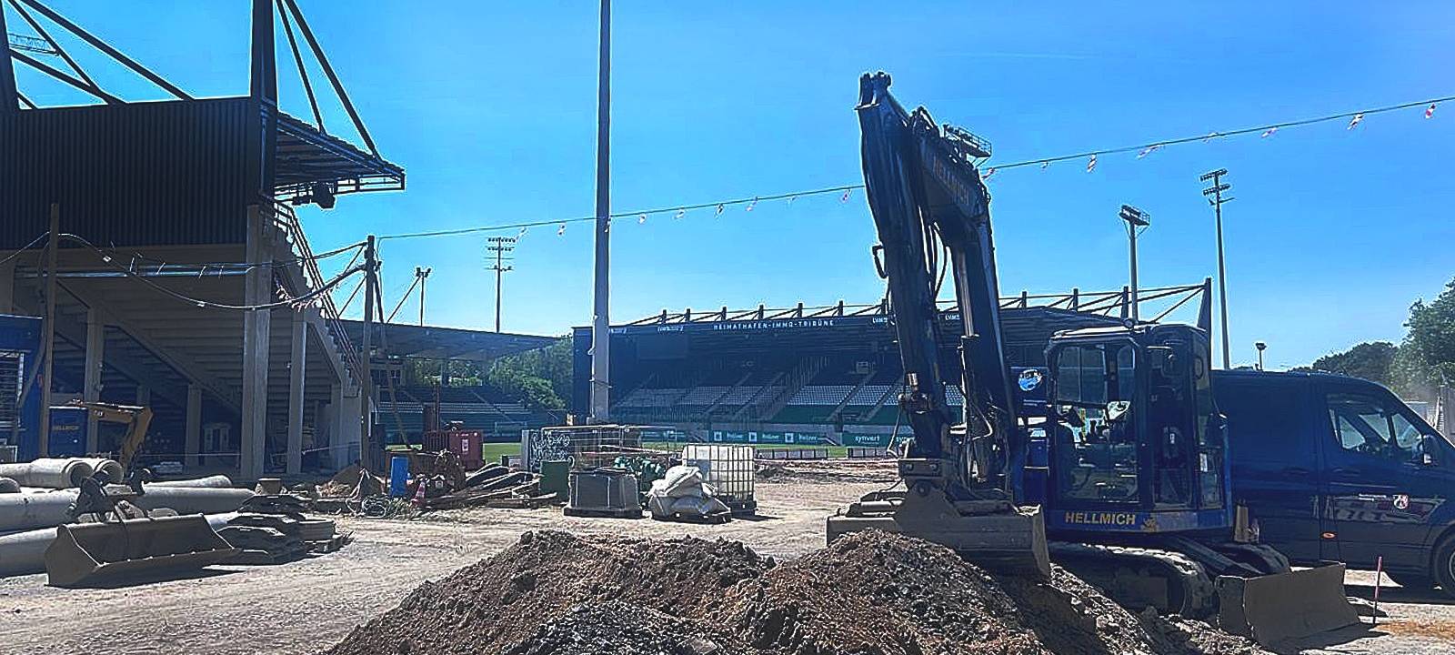 Am Mittwochvormittag, 24. Juni, wurde bei Bauarbeiten am LVM-Preußenstadion an der Hammer Straße ein Blindgänger gefunden, der entschärft werden muss.