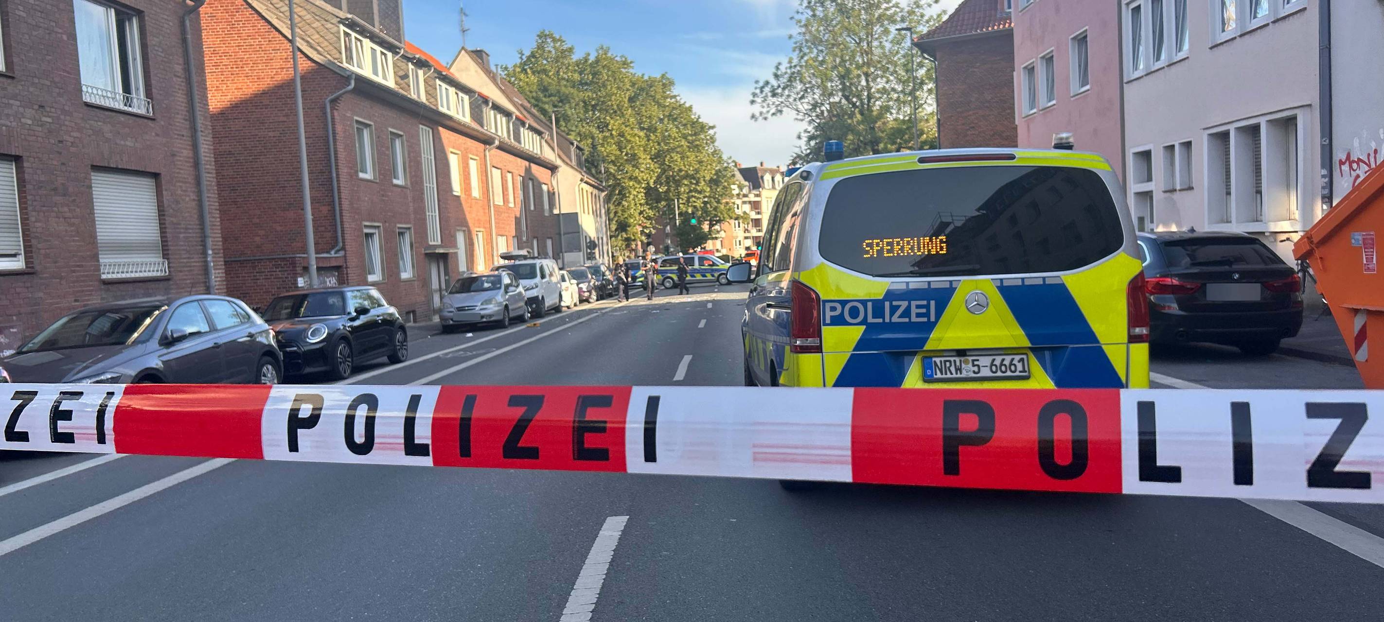 Polizisten überwältigen Mann in Münster