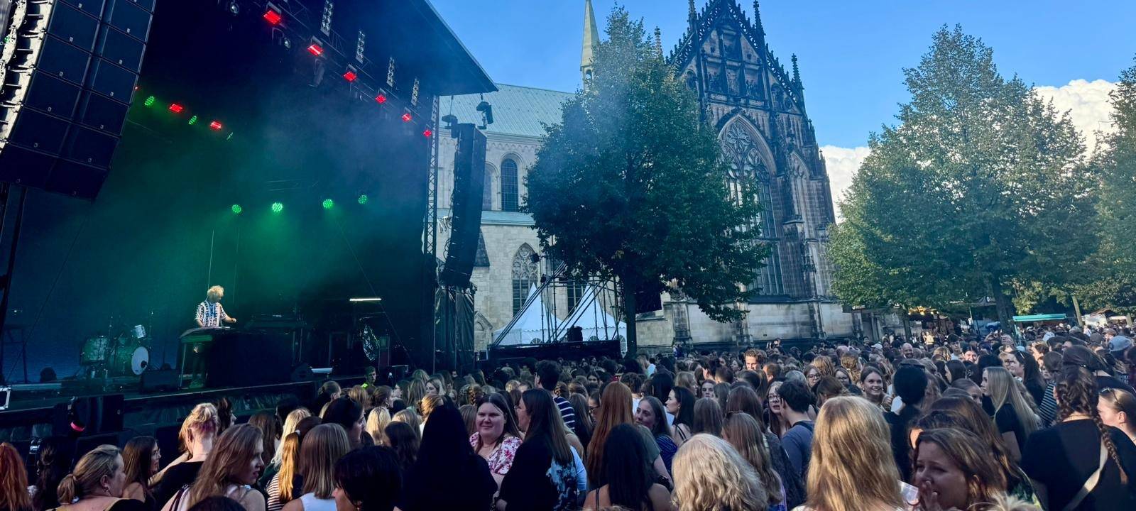 DJ JC Zeller legt in Münster auf.
