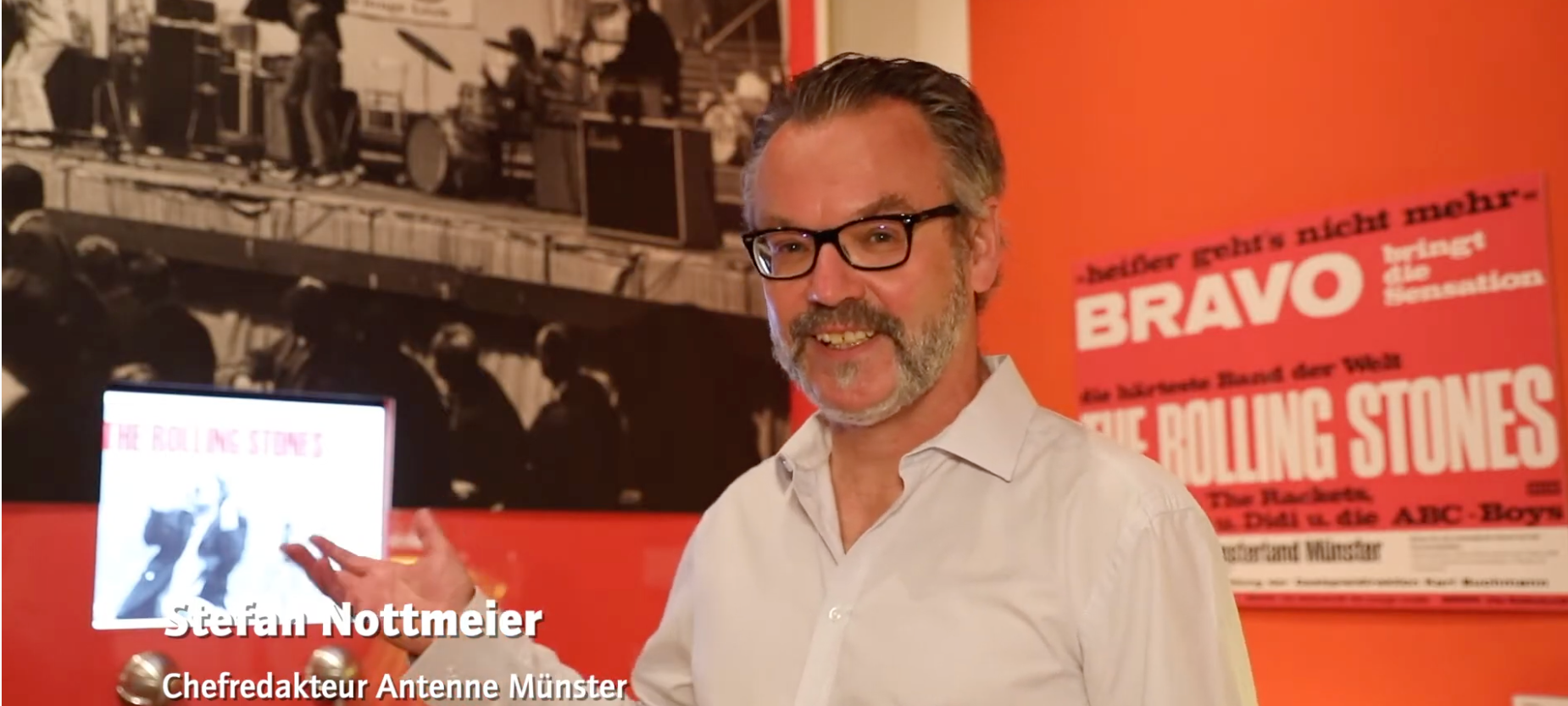 ANTENNE MÜNSTER-Chefredakteur Stefan Nottmeier im Stadtmuseum