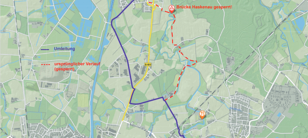 Neue Haskenaubrücke wird gebaut