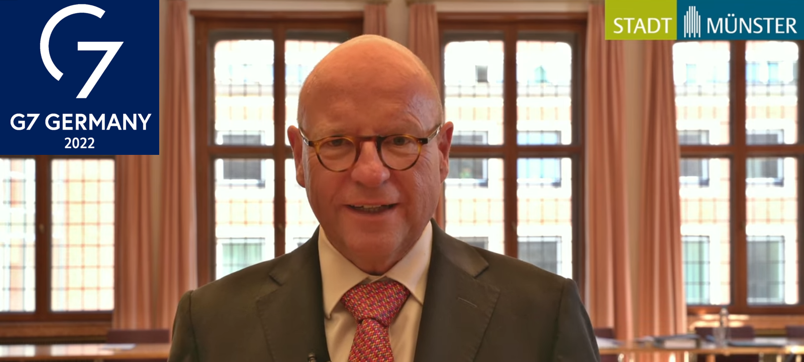 Internetseite zu G7-Treffen in Münster