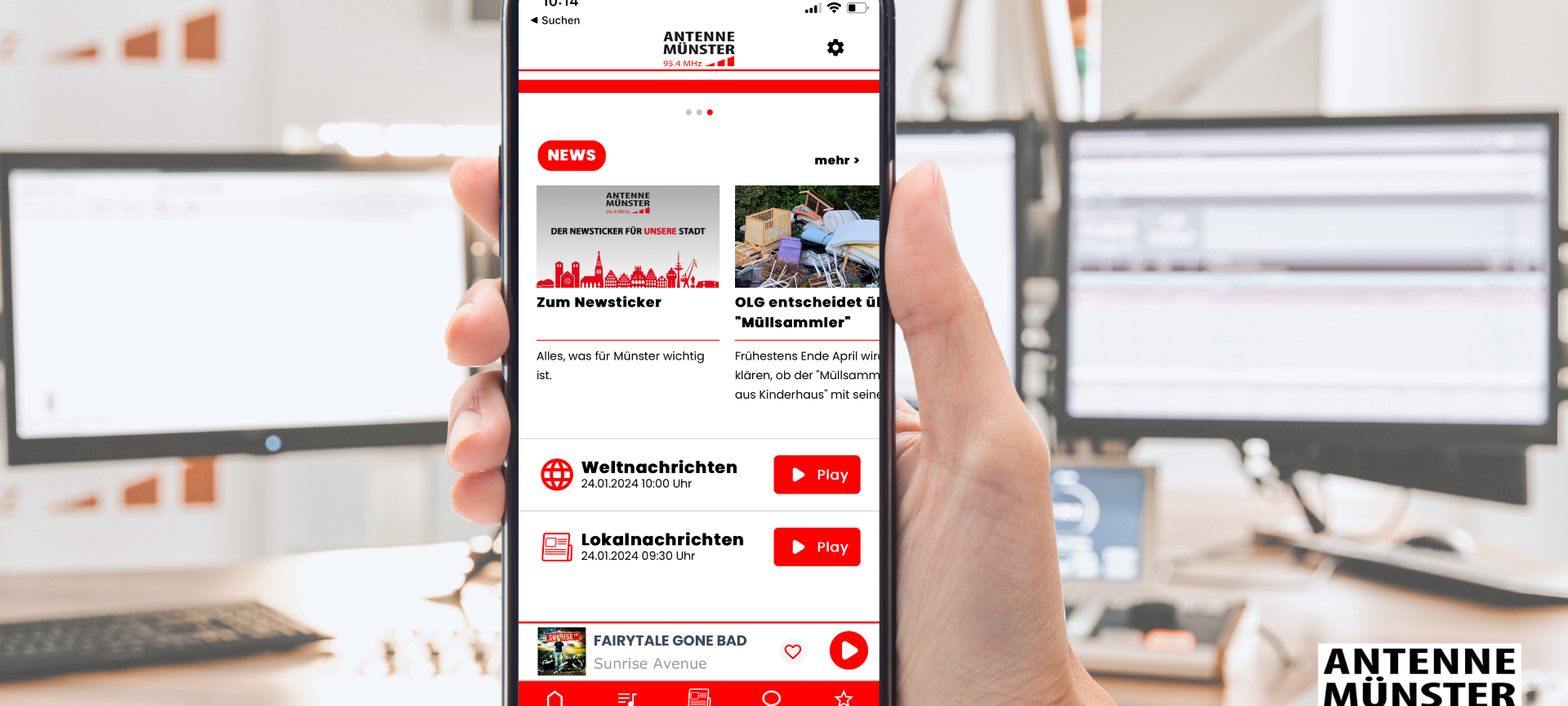Die brandneue ANTENNE MÜNSTER - App