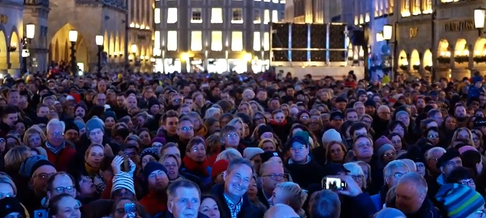 "Münster singt" auf dem Domplatz