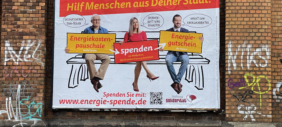 Kampagne: Energiepauschale spenden