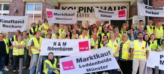 Streiks in Münsters Einzelhandel