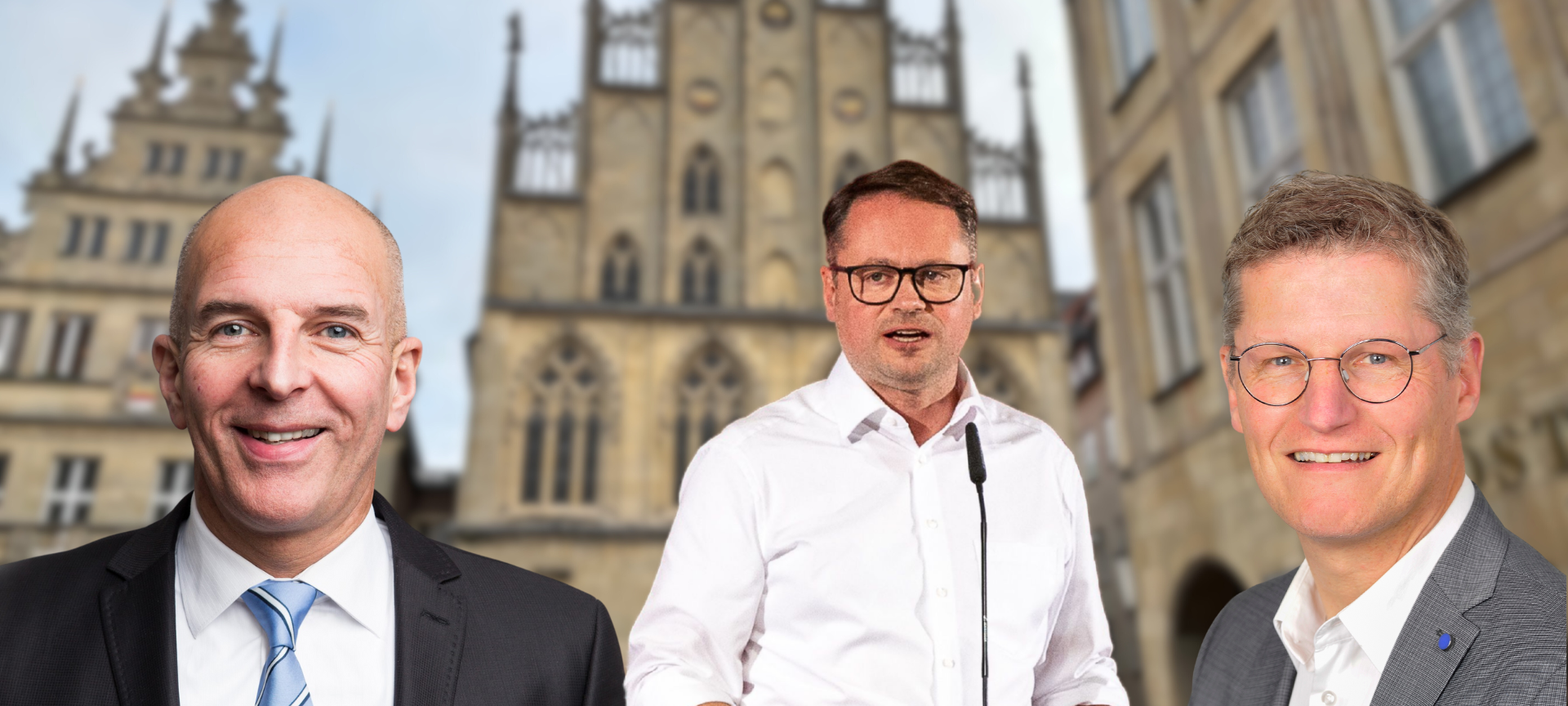 Drei Männer: Dr. Georg Lunemann, Stephan Brinktrine und Tilman Fuchs.