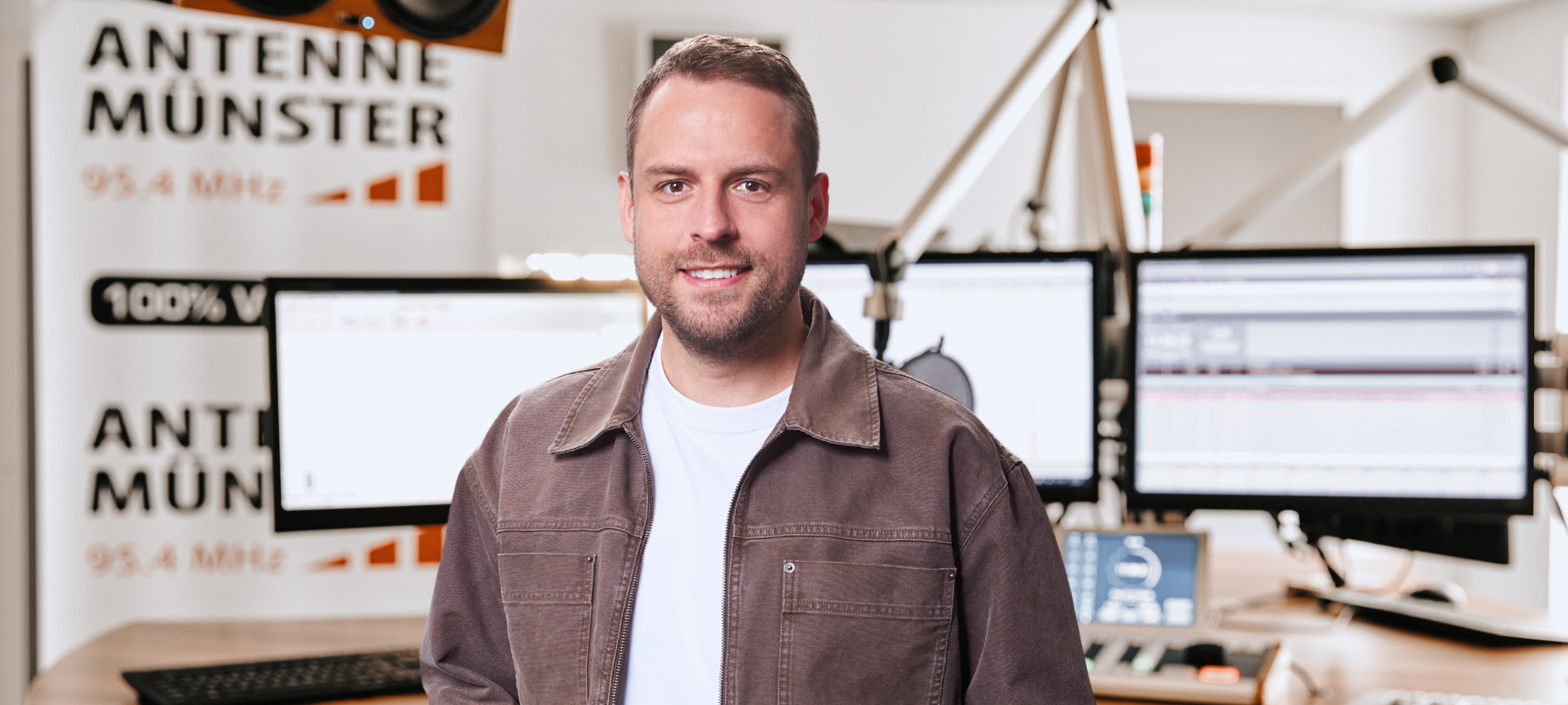 Tino Tiede im ANTENNE MÜNSTER-Studio