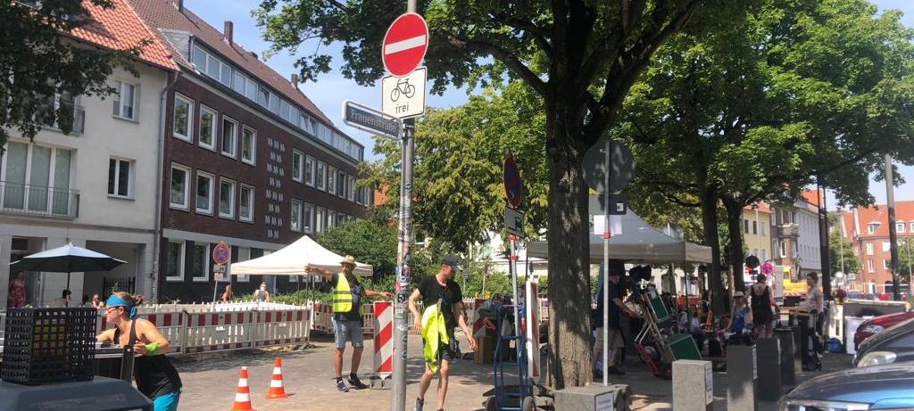 TV-Dreh bei Rekordhitze