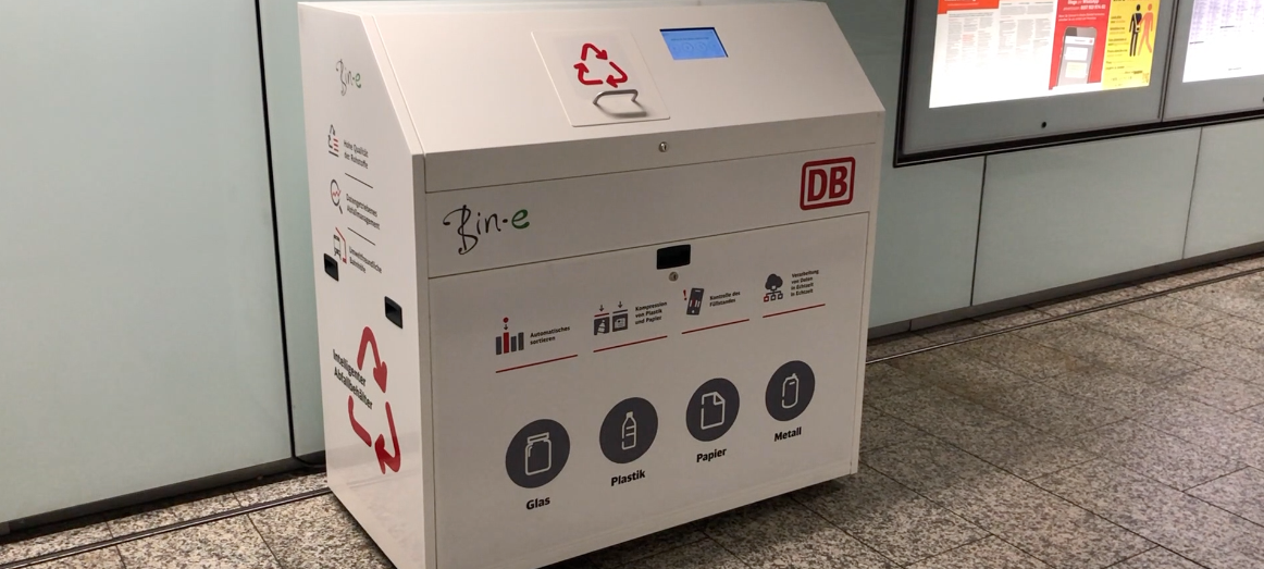 Intelligenter Mülleimer in Münster