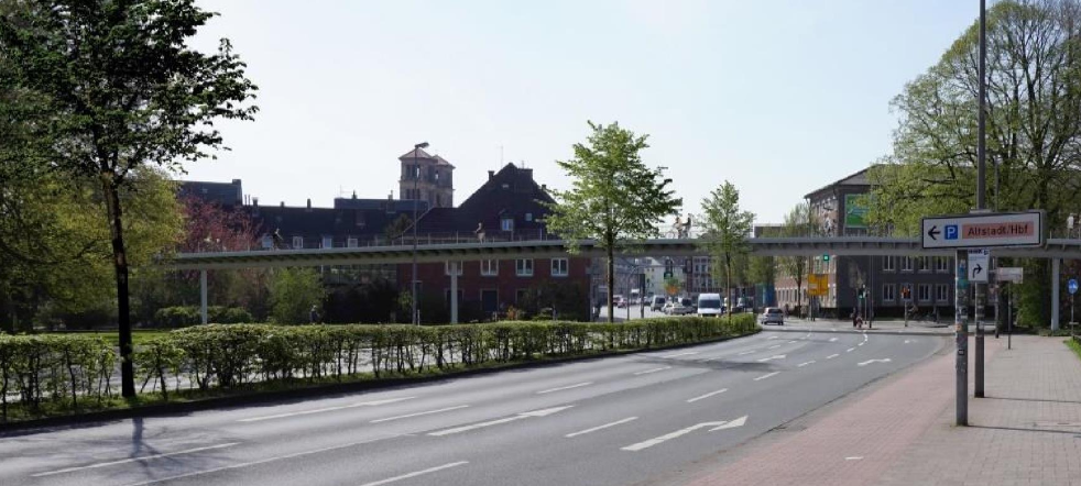 Neue Brücke für Radverkehr am Aasee