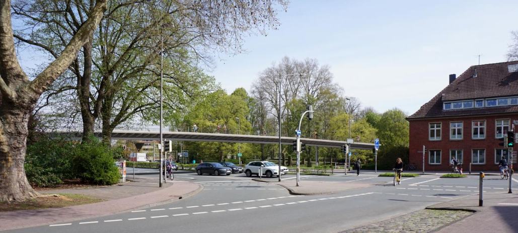 Neue Brücke für Radverkehr am Aasee