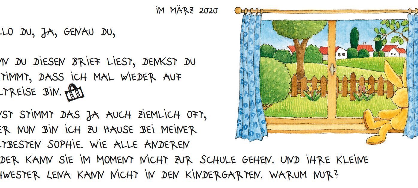 Brief von Hase Felix gegen Corona